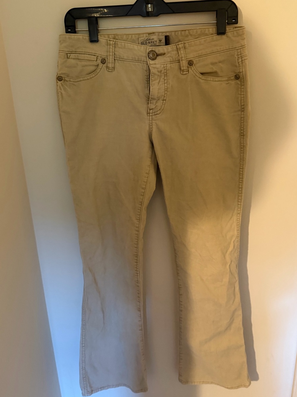 Old Navy Women's Beige Straight-Leg corduroy Jeans